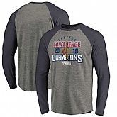 Cleveland Cavaliers Fanatics Branded 2018 Eastern Conference Champions Catch and Shoot Tri-Blend Long Sleeve Raglan T-Shirt - Heather Gray,baseball caps,new era cap wholesale,wholesale hats
